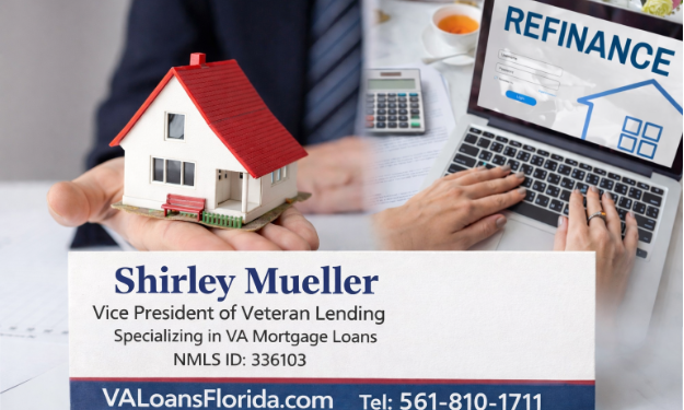 Florida veteran discussing VA streamline refinance options with VALoansFlorida mortgage specialist to reduce interest rate and monthly payment.